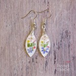  Kolczyki z kwiatami - mini kwiatuszki