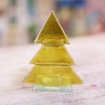 Choinka ze szkła - świecznik 