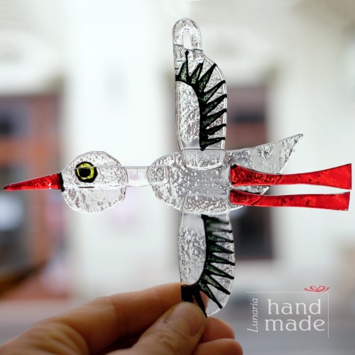 recznie-robiony-bocian-ze-szkla