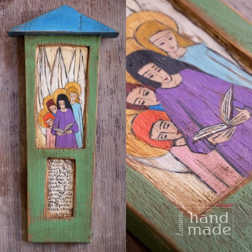 recznie-robiona-kapliczka-z-aniolami