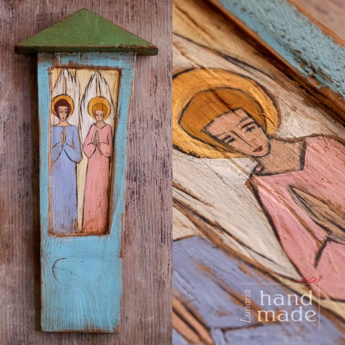 recznie-robiona-kapliczka-z-aniolami