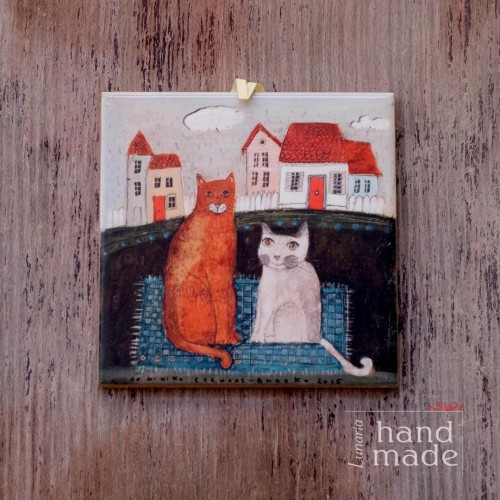 recznie-robiony-kafelek-obrazek-koty