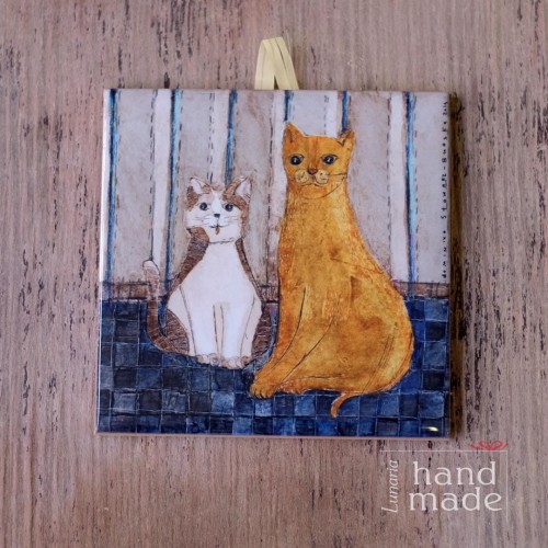 kafel-obrazek-dwa-kotki